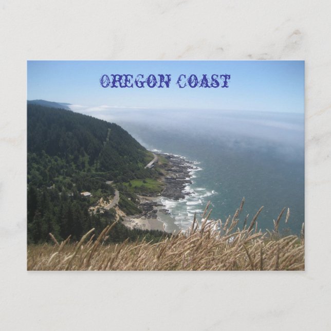 Carte Postale La côte de l'Oregon (Devant)