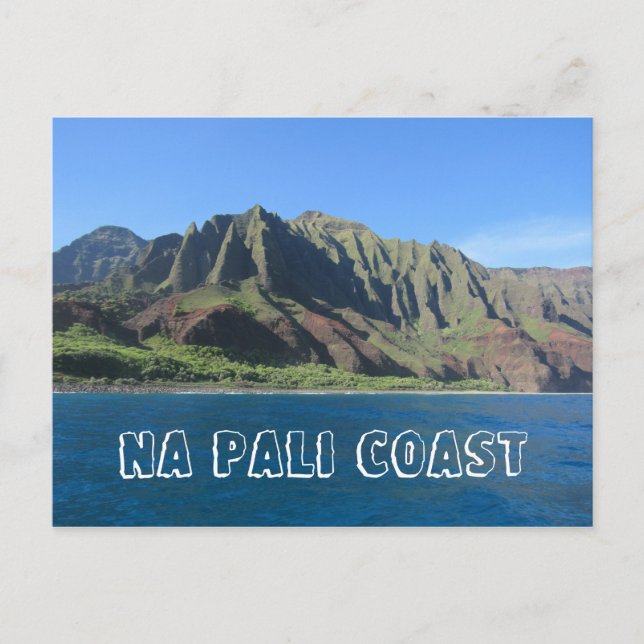 Carte Postale la côte de na pali hawaii (Devant)
