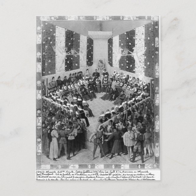 Carte Postale La Cour de justice (Devant)