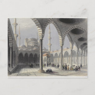 Carte Postale La cour de la mosquée du sultan Achmet, Istanbul