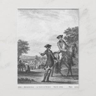 Carte Postale La course à cheval