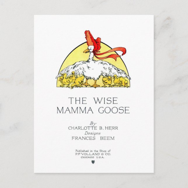 Carte Postale La Couverture Sage De Mamma Goose (Devant)