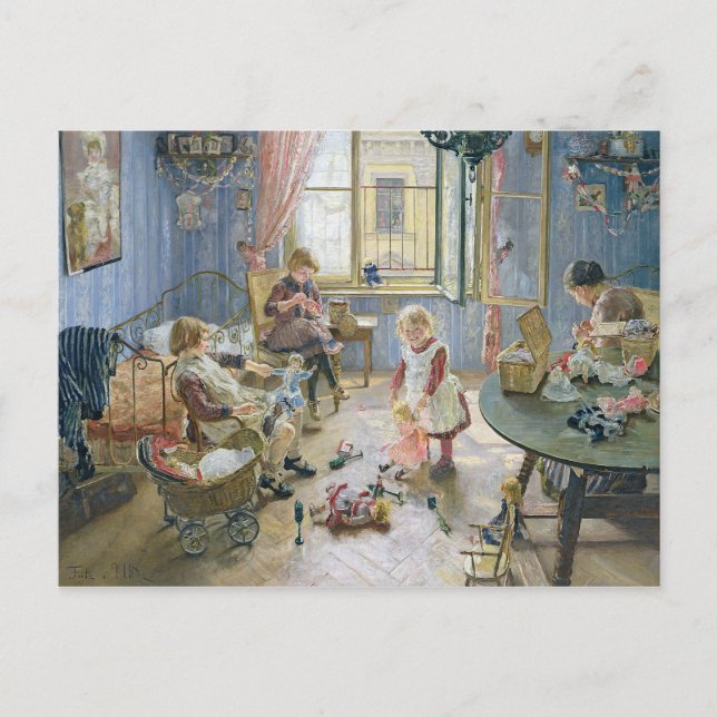 Carte Postale La crèche, 1889 (Devant)