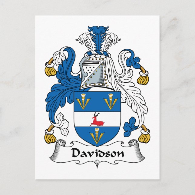 Carte Postale La crête de famille Davidson (Devant)