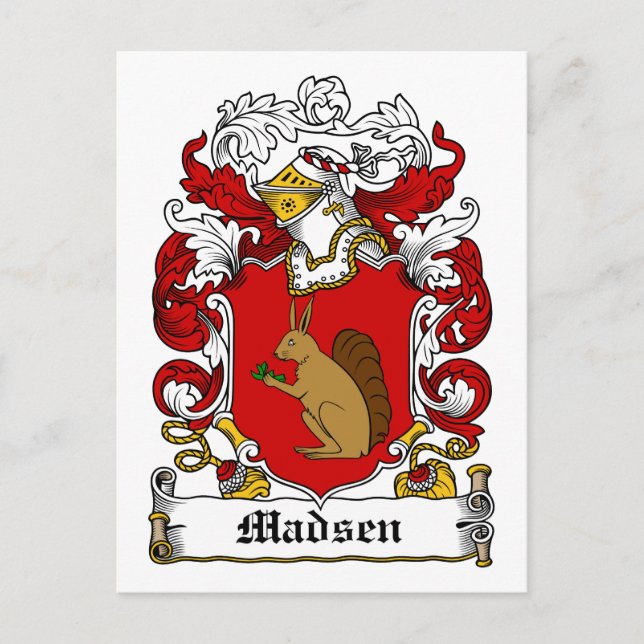 Carte Postale La crête de famille Madsen (Devant)