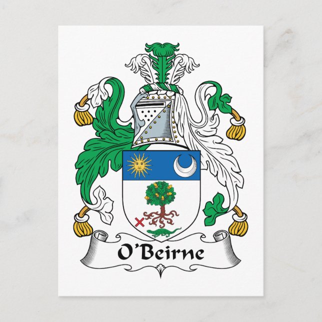 Carte Postale La crête de la famille O'Beirne (Devant)