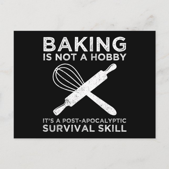 Carte Postale La cuisson n'est pas un passe-temps C'est une comp (Devant)