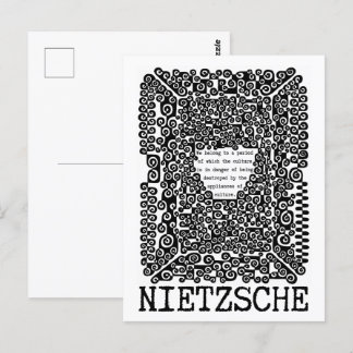 Carte Postale La CULTURE est en danger philosophie cite Nietzsch