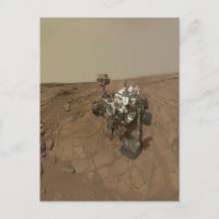 La Curiosité A Rover Sur La Surface De Mars.