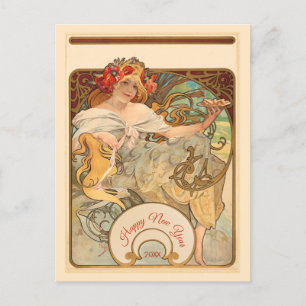 Carte Postale La dame aux coiffes