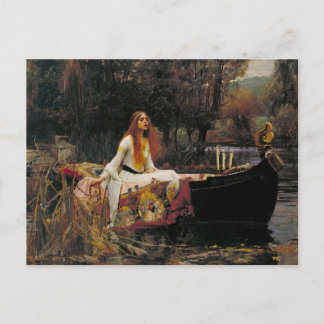 Carte Postale La Dame de Shalott 1888 John William Waterhouse