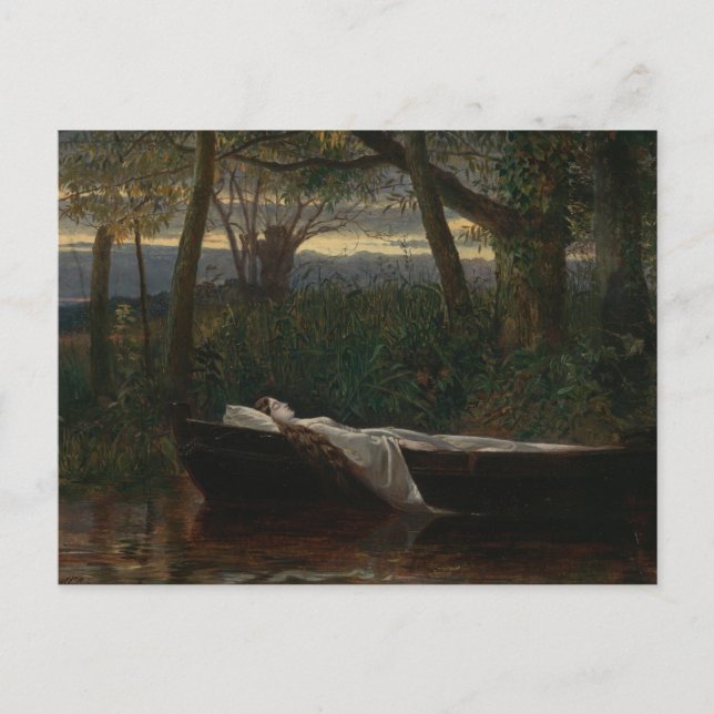 Carte Postale La Dame de Shalott | Walter Crane (Devant)
