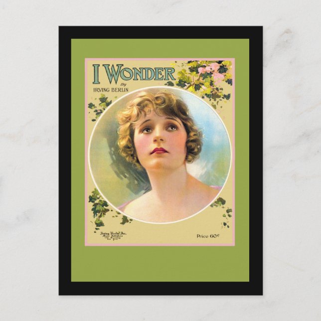 Carte Postale La Dame des années 1920 (Devant)