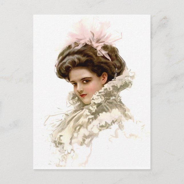 Carte Postale La Dame en profil (Devant)