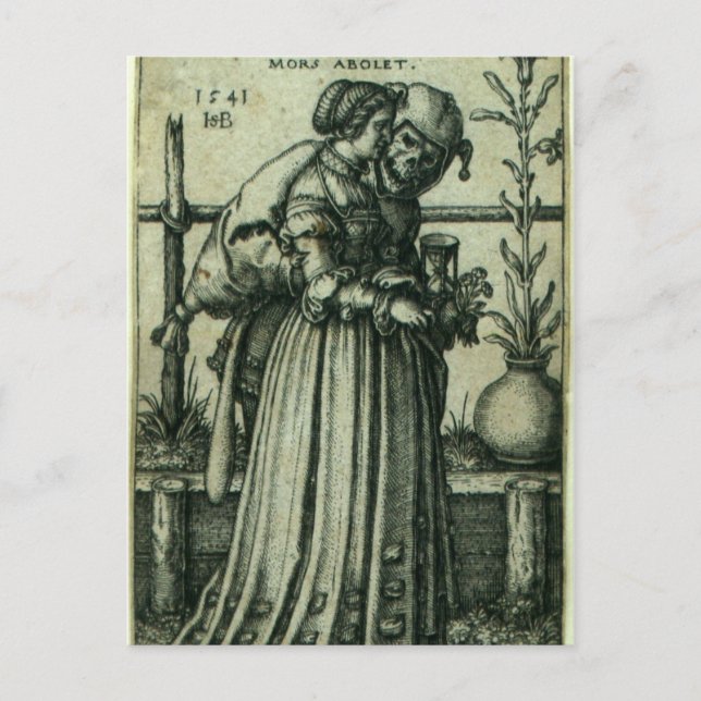 Carte Postale La Dame et la mort (Devant)