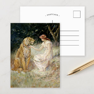 Carte Postale La dame et le tigre   Église Frederick Stuart