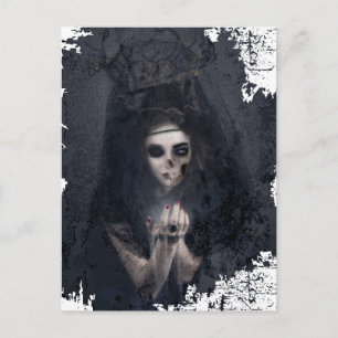 Carte Postale La Dame fantôme Hauning Skull Skeleton