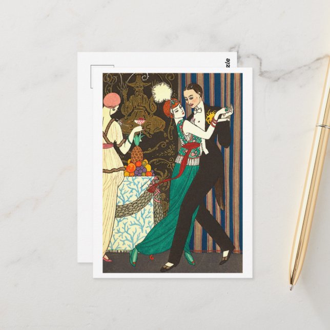 Carte Postale La Danse (1914) (Devant/Arrière en situation)