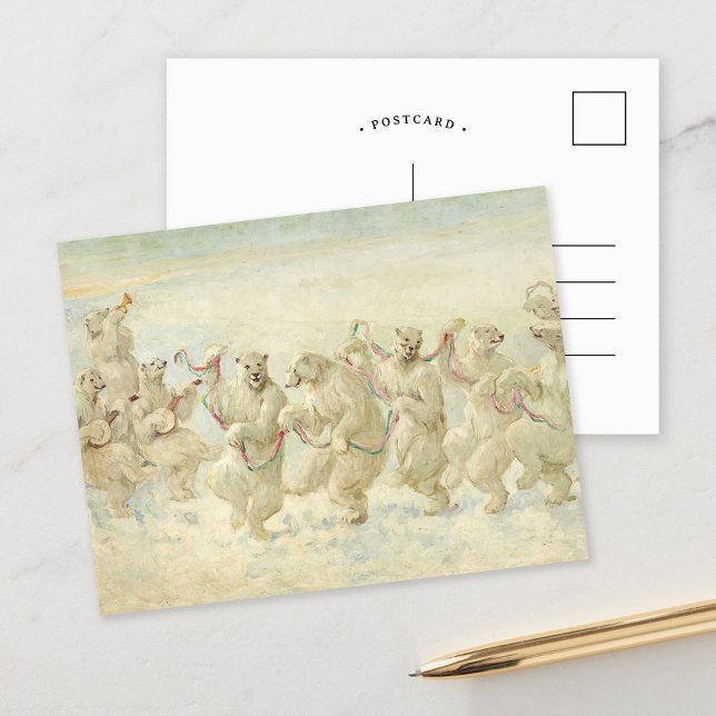 Carte Postale La danse de l'ours polaire | Église Frederick Stua (Créateur téléchargé)