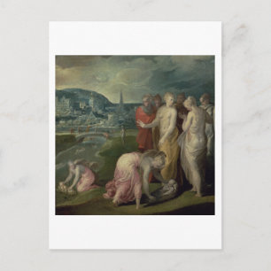 Carte Postale La découverte de Moïse (huile sur toile)
