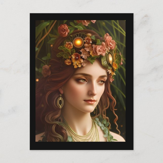 Carte Postale La déesse Demeter | ART NUMÉRIQUE (Devant)