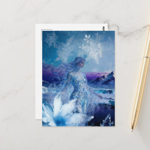 Carte Postale La déesse hivernale de la neige et de la glace