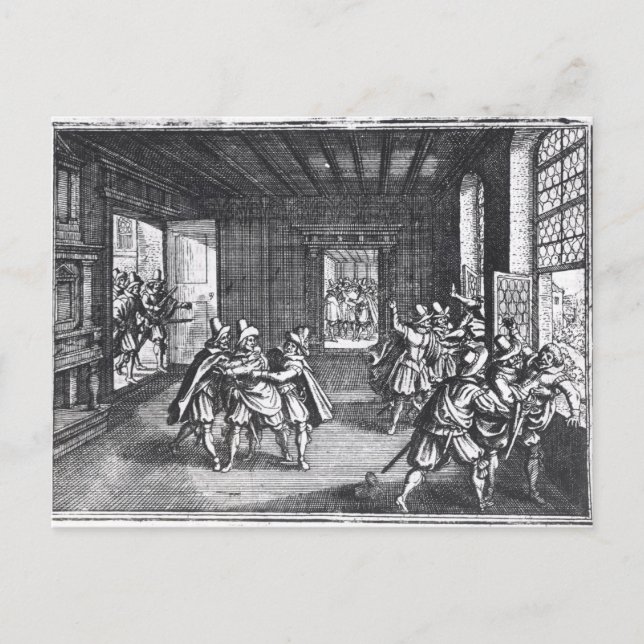 Carte Postale La Défense de Prague en 1618 (Devant)