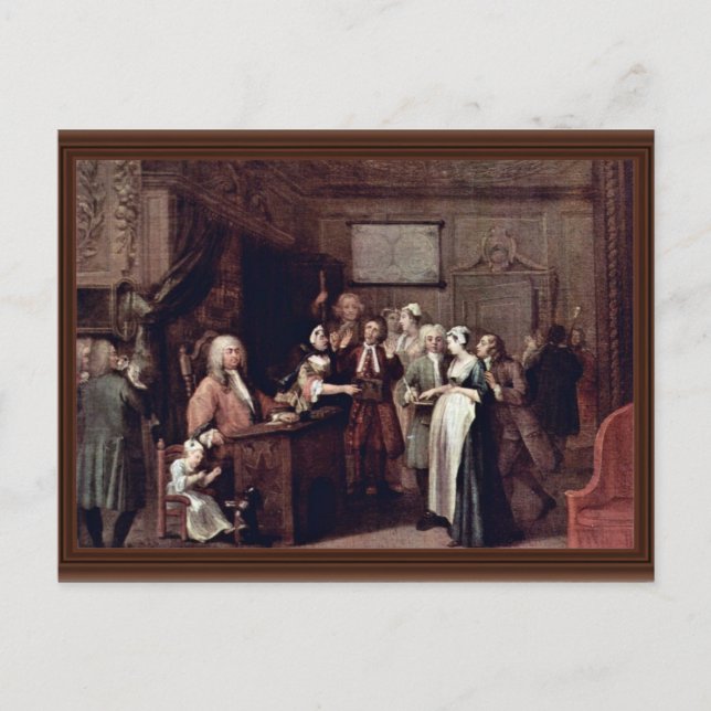 Carte Postale La Dénonciation De Hogarth William (Meilleure Qual (Devant)