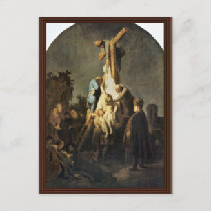 Carte Postale La Déposition. Par Rembrandt Van Rijn