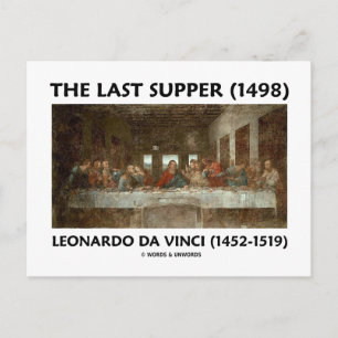 Carte Postale La Dernière Cène (1498) de Léonard de Vinci