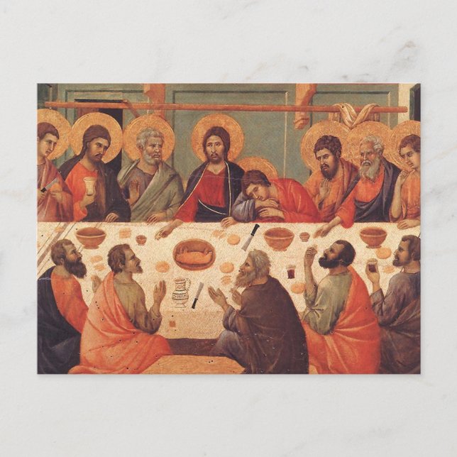 Carte Postale La Dernière Cène De Duccio Di Buoninsegna (Devant)