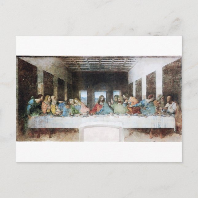 Carte Postale La Dernière Cène de Léonard de Vinci (Devant)