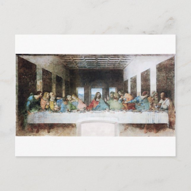 Carte Postale La Dernière Cène de Léonard de Vinci (Devant)