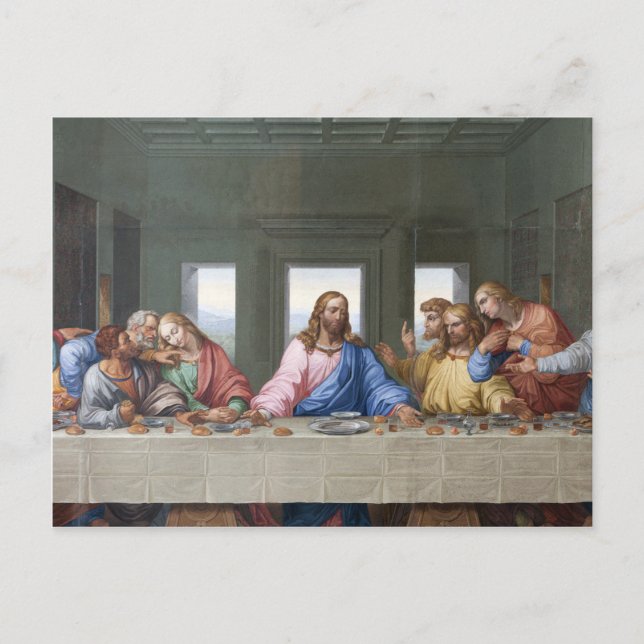 Carte Postale La Dernière Cène de Léonard de Vinci (Devant)