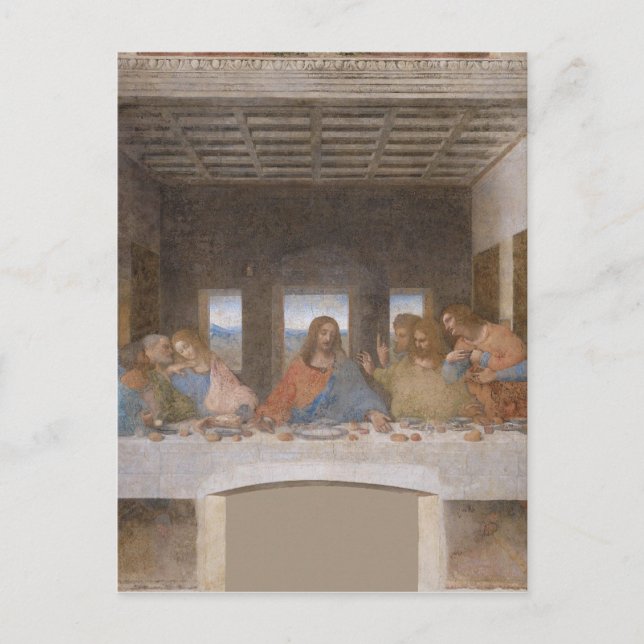 Carte Postale La Dernière Cène de Léonard de Vinci (Devant)