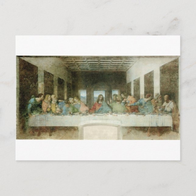 Carte Postale La Dernière Cène de Léonard de Vinci c. 1495-1498 (Devant)