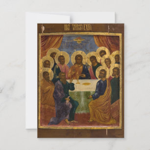 Carte Postale La Dernière Cène Orthodoxe Icône chrétienne