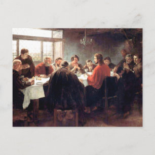 Carte Postale La Dernière Cène par Fritz Von Uhde 1886