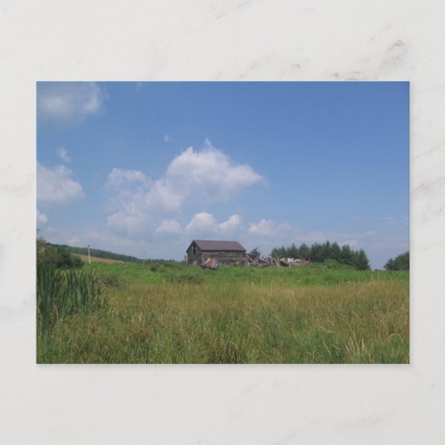 Carte Postale la dernière grange (Devant)