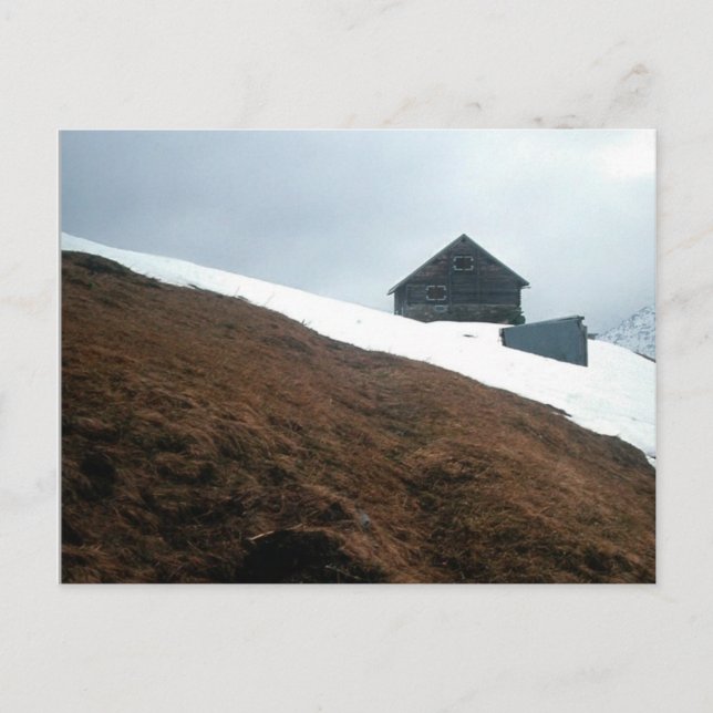 CARTE POSTALE LA DERNIÈRE MAISON (Devant)