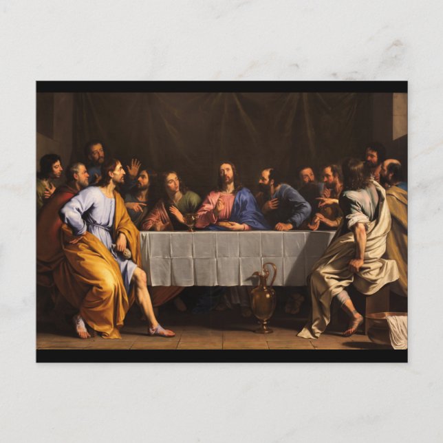 Carte Postale La Dernière soupe aux disciples (Devant)