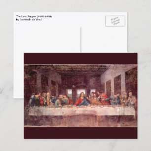 Carte Postale La Dernière soupe de Léonard de Vinci