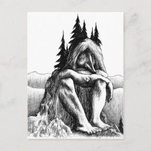 Carte Postale La description Troll de Troll ne pensent pas très