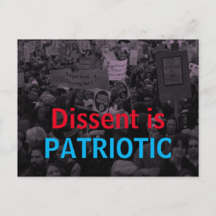 Carte Postale La dissidence est les actions des femmes patriotiq