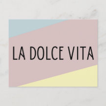 La dolce vita italien lettrage