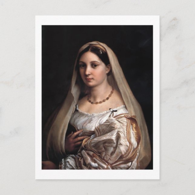 Carte postale La Donna Velata (Devant)