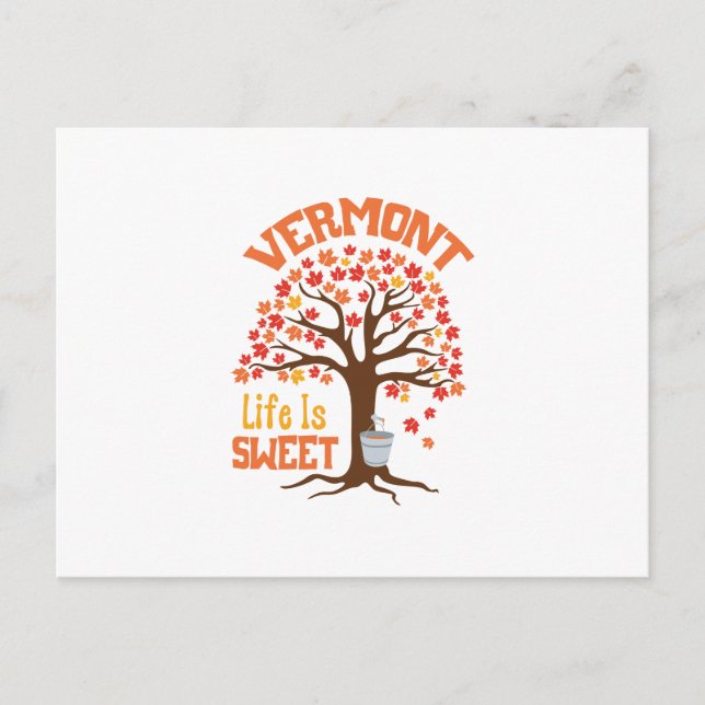 Carte Postale La douce vie du Vermont (Devant)