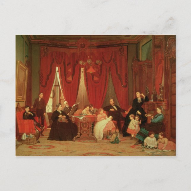 Carte Postale La famille Hatch, 1870-1871 (Devant)