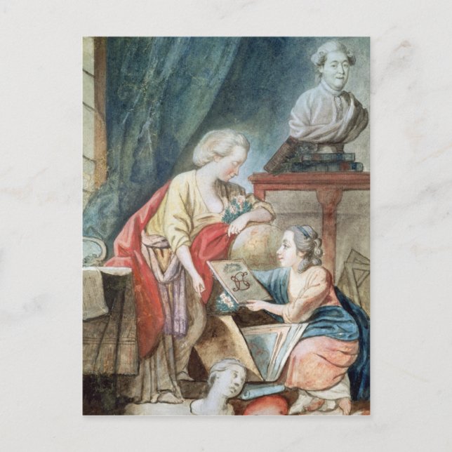 Carte Postale La famille Necker en 1780 (Devant)