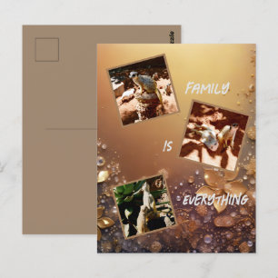 Carte Postale La Famille rose Gold Meerkat Est Tout,